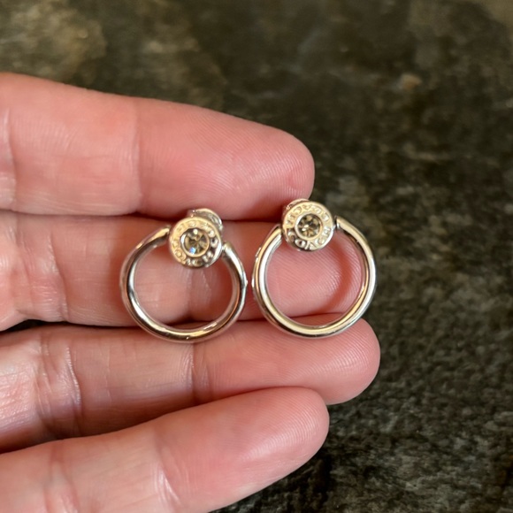 NWOT COACH Open Circle Earrings - Picture 1 of 6